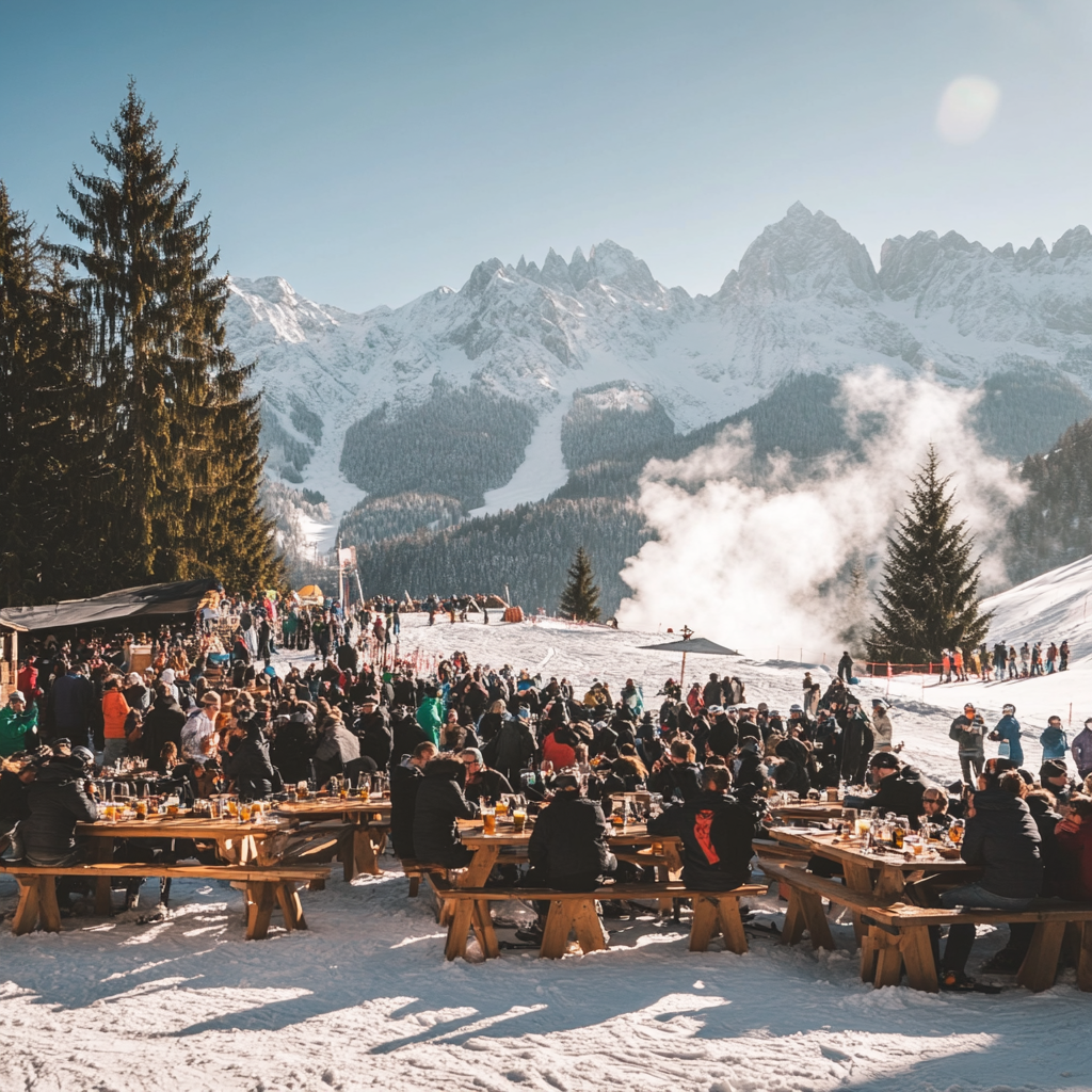 Skiopening der Unternehmer für 60